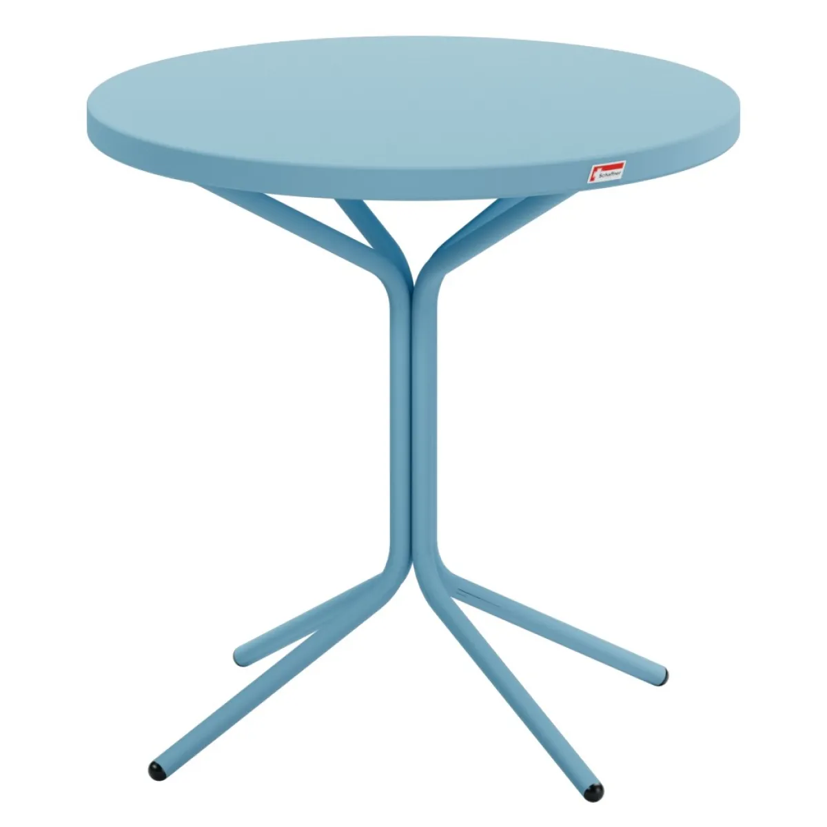 PIX Bistro-Metalltisch in pastellblau mit Durchmesser 54 cm