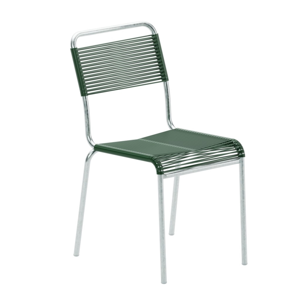 Preview: Schaffner Rigi Spaghetti Stuhl in klassischer Form tannengrün