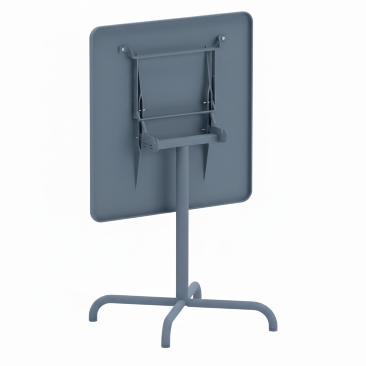 Preview: Schaffner Davos eckiger Esstisch in pastellblau, abgeklappt