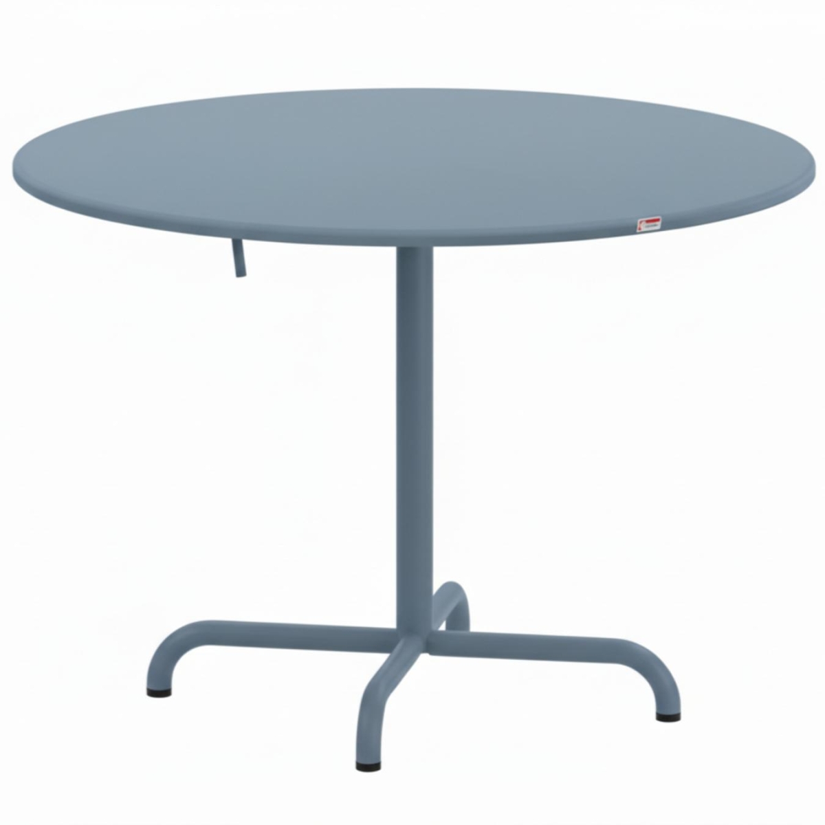 Schaffner Davos runder Glasfaser Esstisch in pastellblau