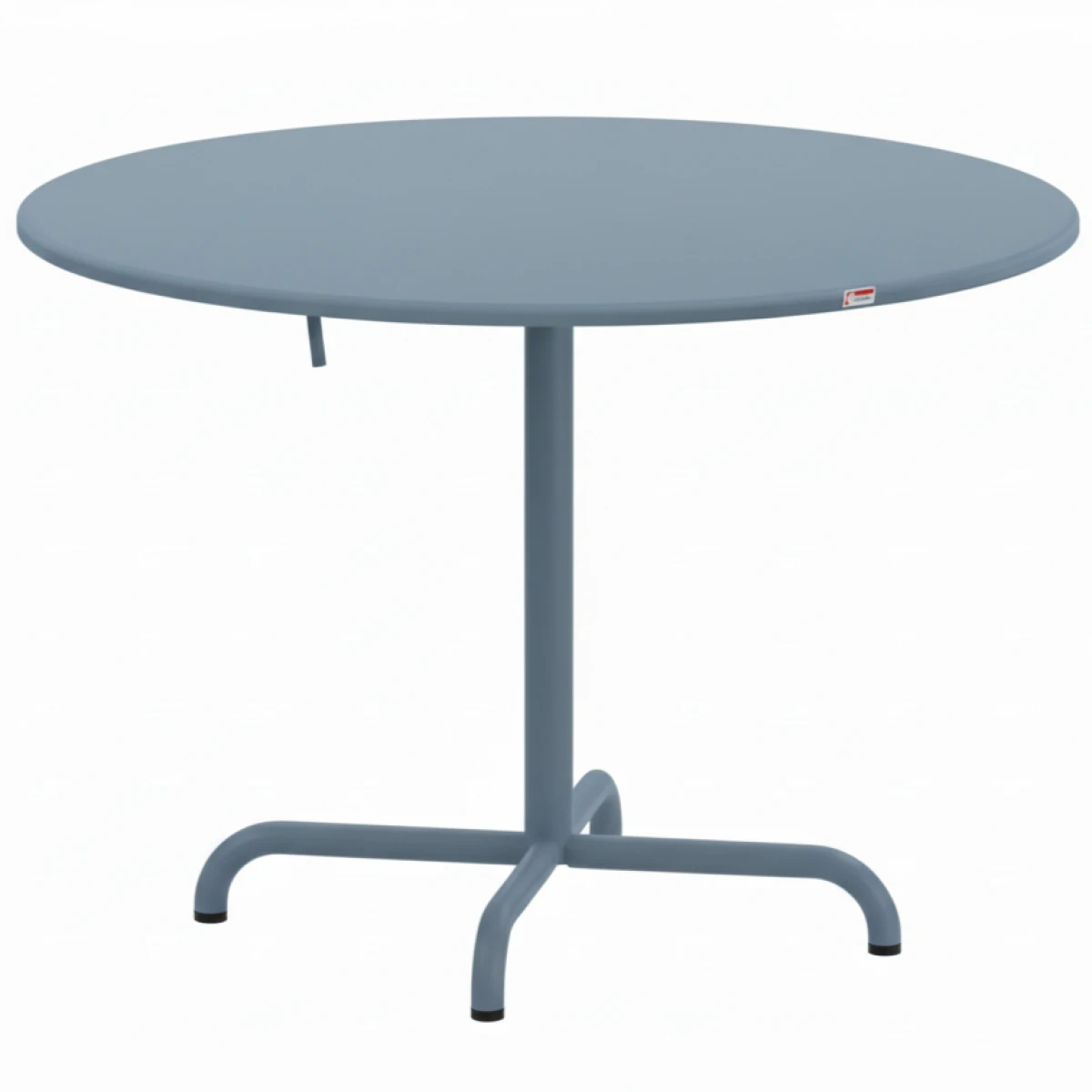 Schaffner Davos runder Glasfaser Esstisch in pastellblau