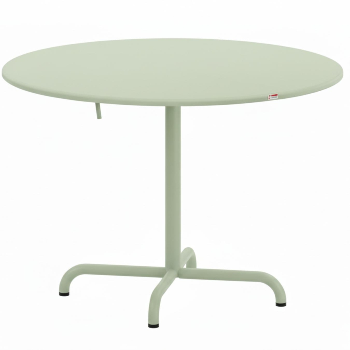 Preview: Schaffner Davos runder Glasfaser Esstisch in pastellgrün