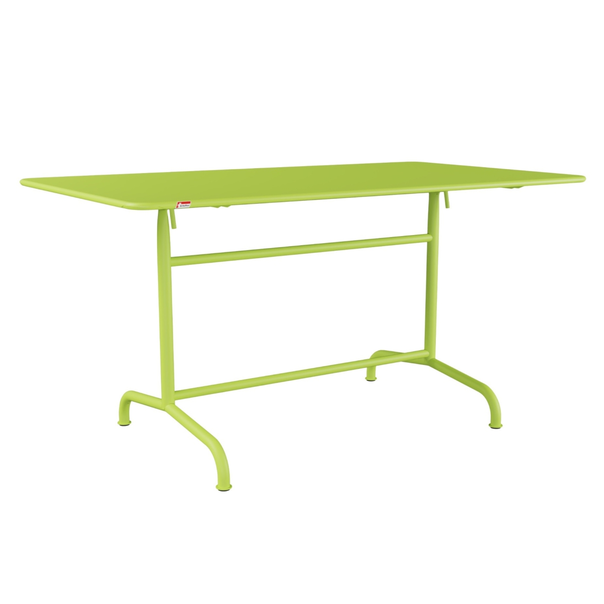 Preview: Schaffner Rigi Metalltisch 140x80 cm hellgrün