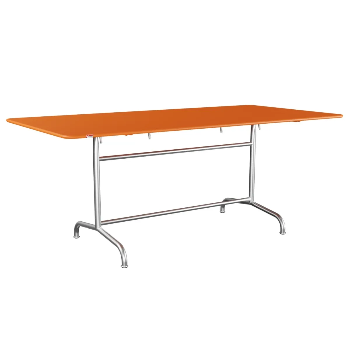 Schaffner Rifi Metalltisch 180x90 cm orange, feuerverzinkt