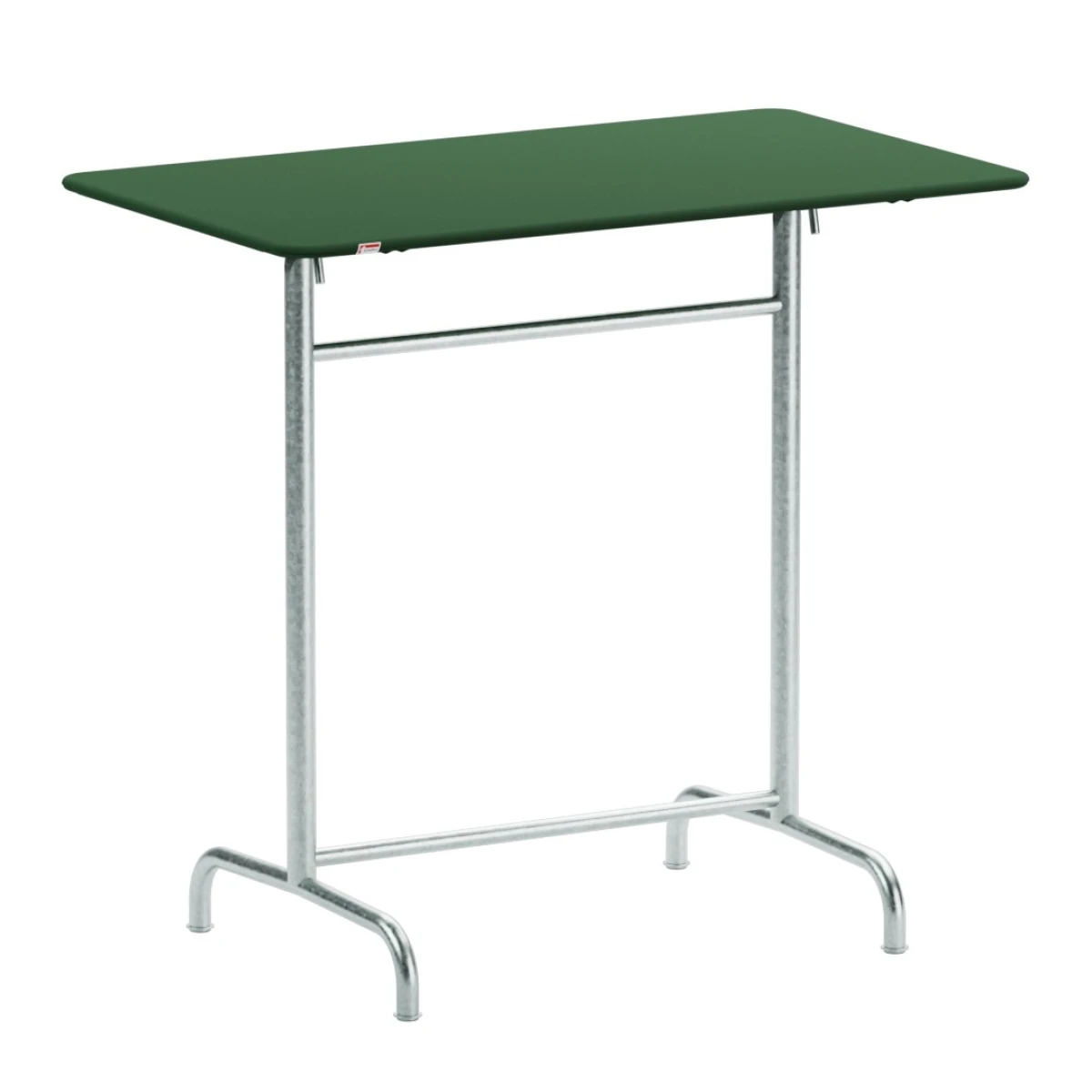 Schaffner Rigi Metall Stehtisch mit tannengrüner Tischplatte und feuerverzinktem Gestell