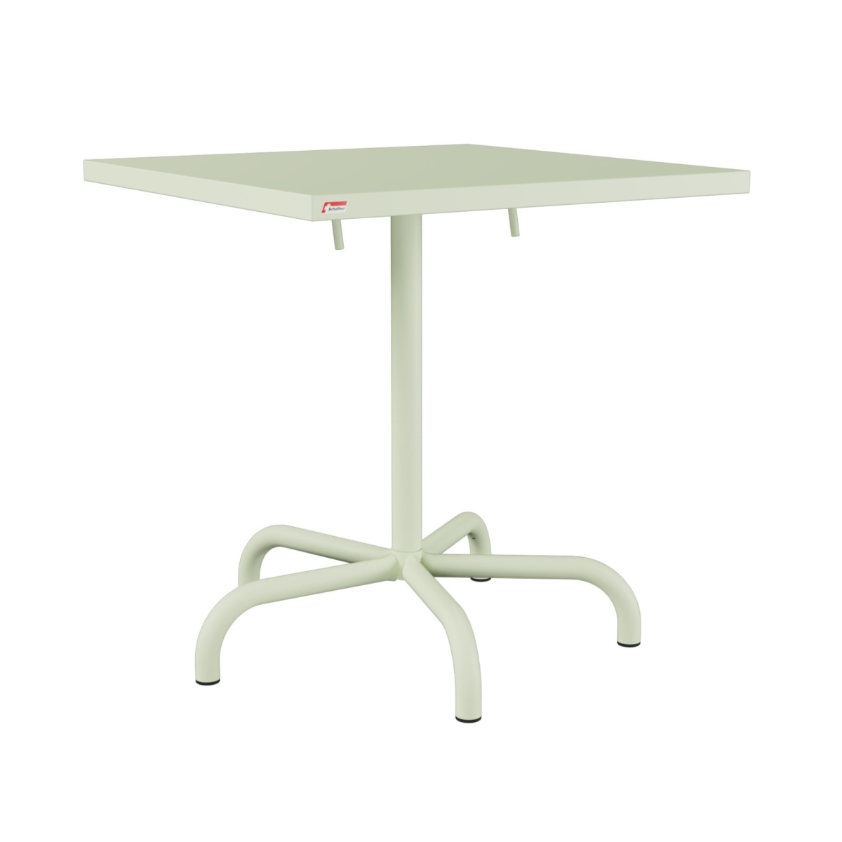 Preview: Schaffner Säntis Metalltisch aus Stahl, quadratisch