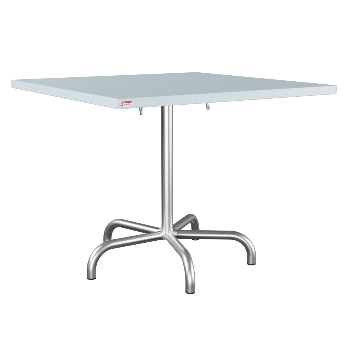 Preview: Schaffner Säntis quadratischer Metalltisch in pastellblau und fvznkt