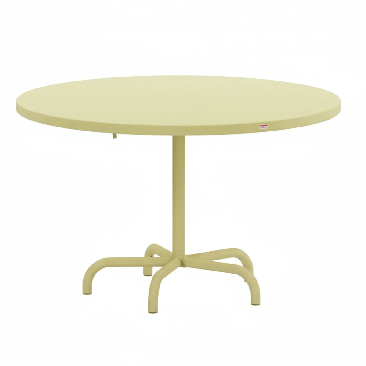 Schaffner Säntis Esstisch rund aus Metall, einfarbig - Farbe auswählbar