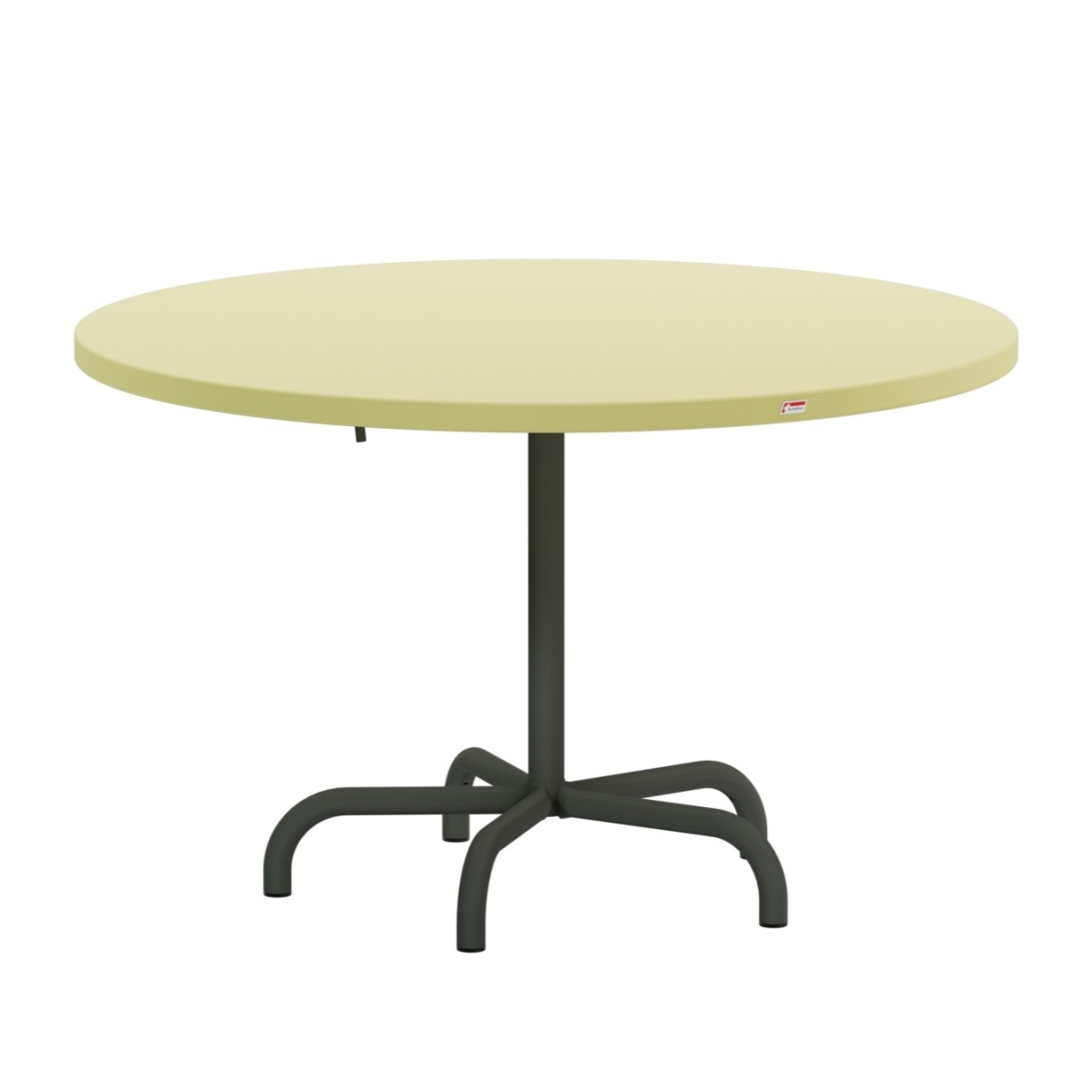 Preview: Schaffner Säntis Esstisch rund, zweifarbig konfigurierbar