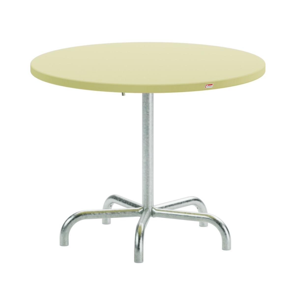 Preview: Schaffner Säntis Esstisch, Plattenfarbe wählbar, Gestell feuerverzinkt