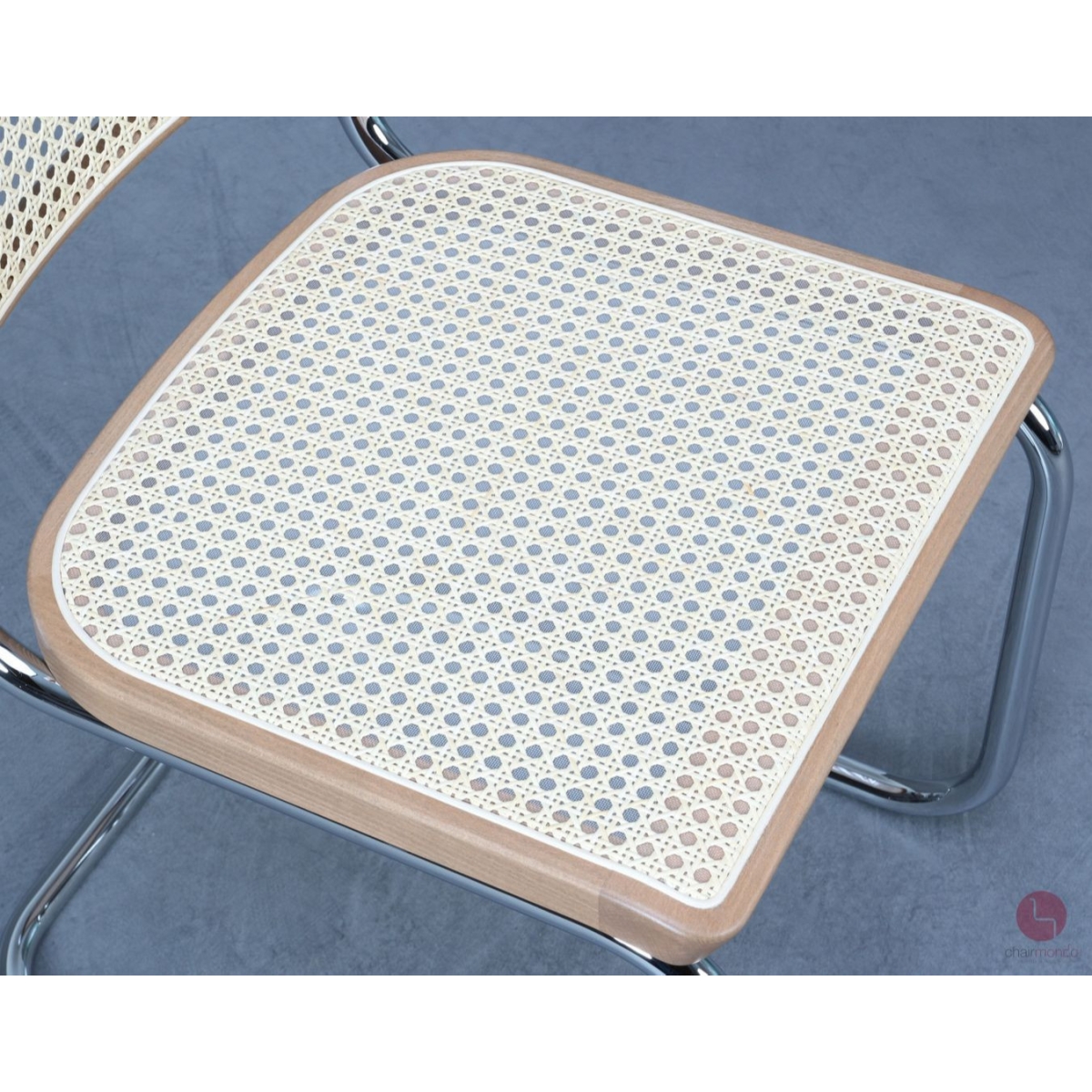 Preview: Thonet S32 V und S64 V Sitzfläche mit Stützgewebe Kirsche gebeizt