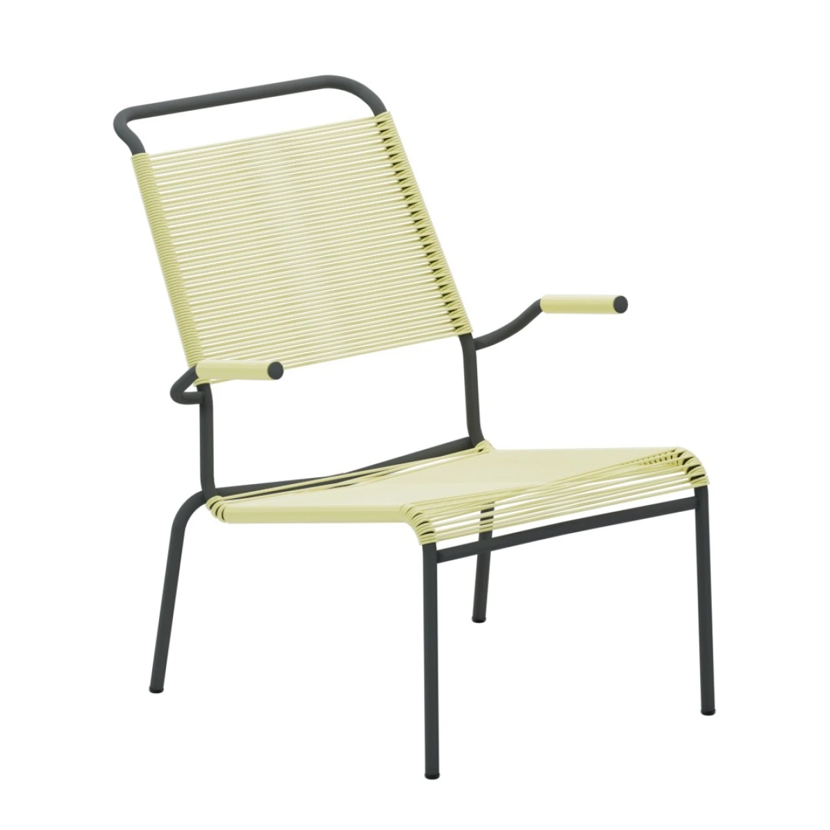 Schaffner Säntis Spaghetti Lounger mit Stahlrohr Gestell & Armlehnen