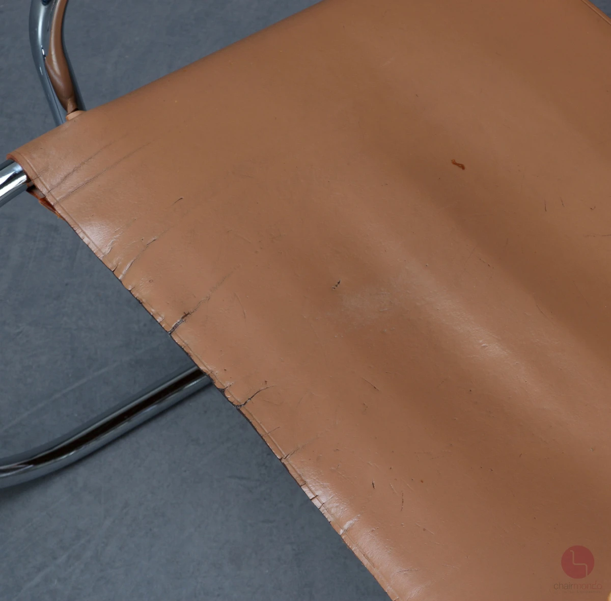 Tecta Triennale Freischwinger Sessel by Franco Albini mit beigem Leder gebraucht