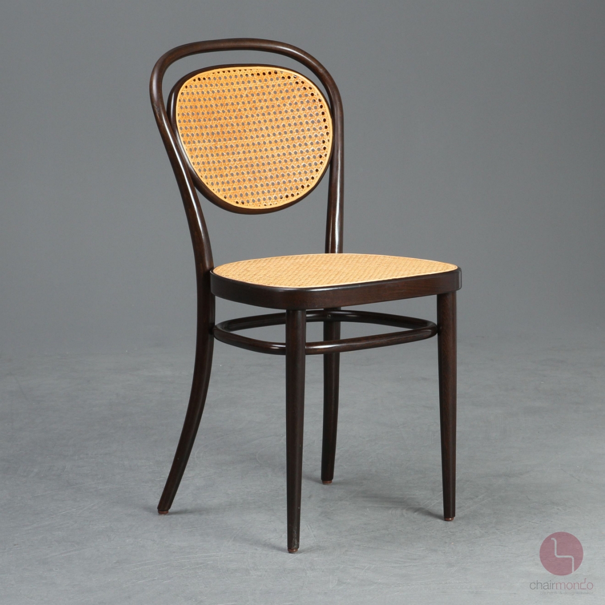 Preview: Thonet 215 R Dunkelbraun Bugholzstuhl mit schöner Patina gebraucht