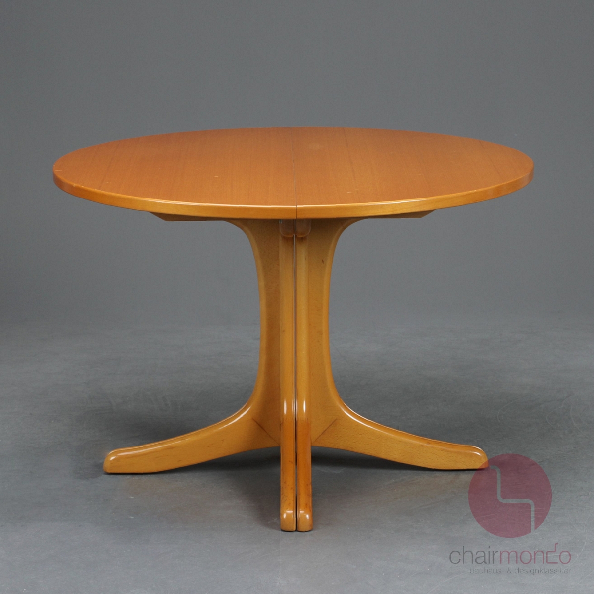 Preview: Thonet 1055 Ausziehtisch Buche klar lackiert mit 2 Einlegeplatten gebraucht