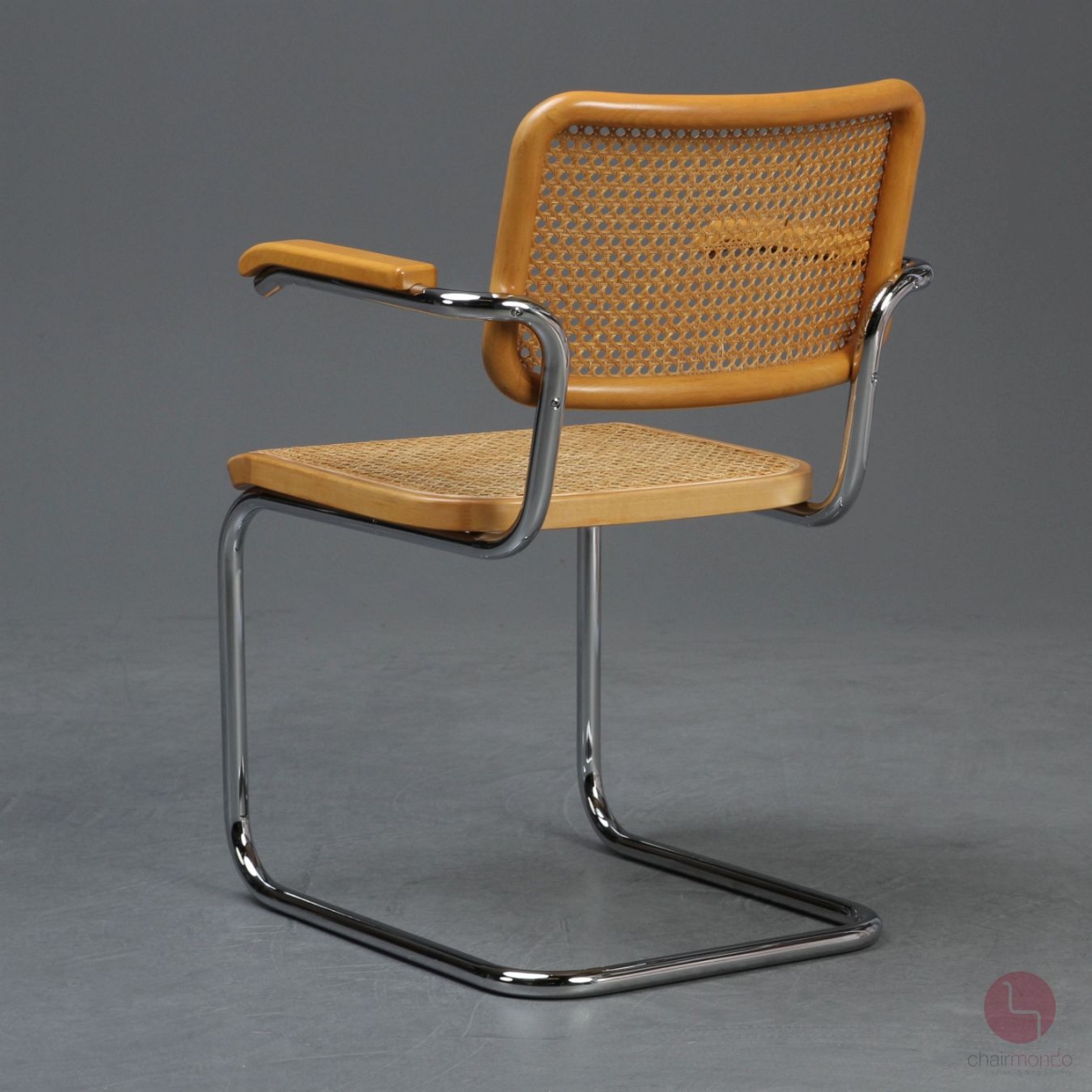 Preview: Thonet S64 Freischwinger Buche Natur mit Geflecht gebraucht