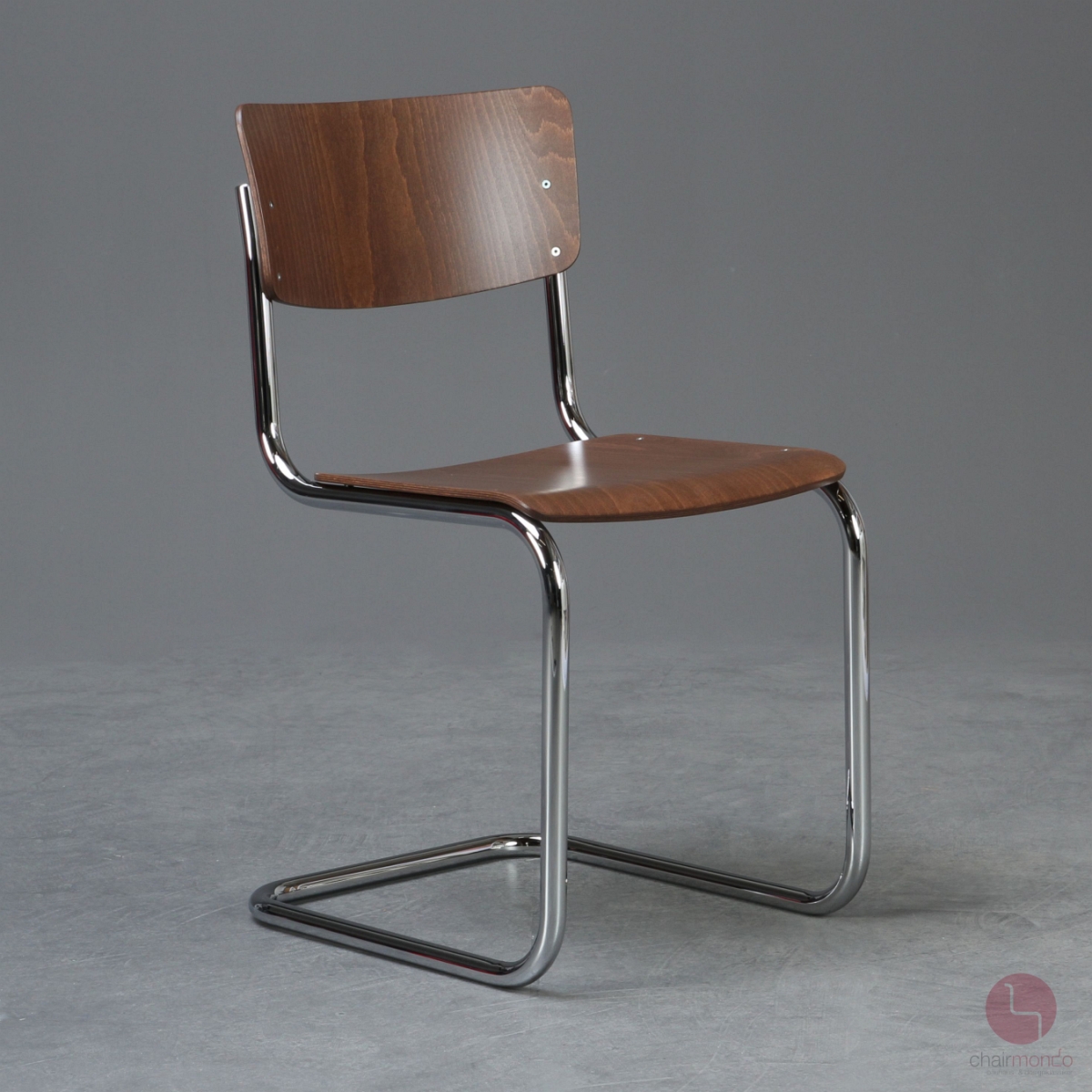 Preview: Thonet S43 Freischwinger Nussbaum Braun TP24