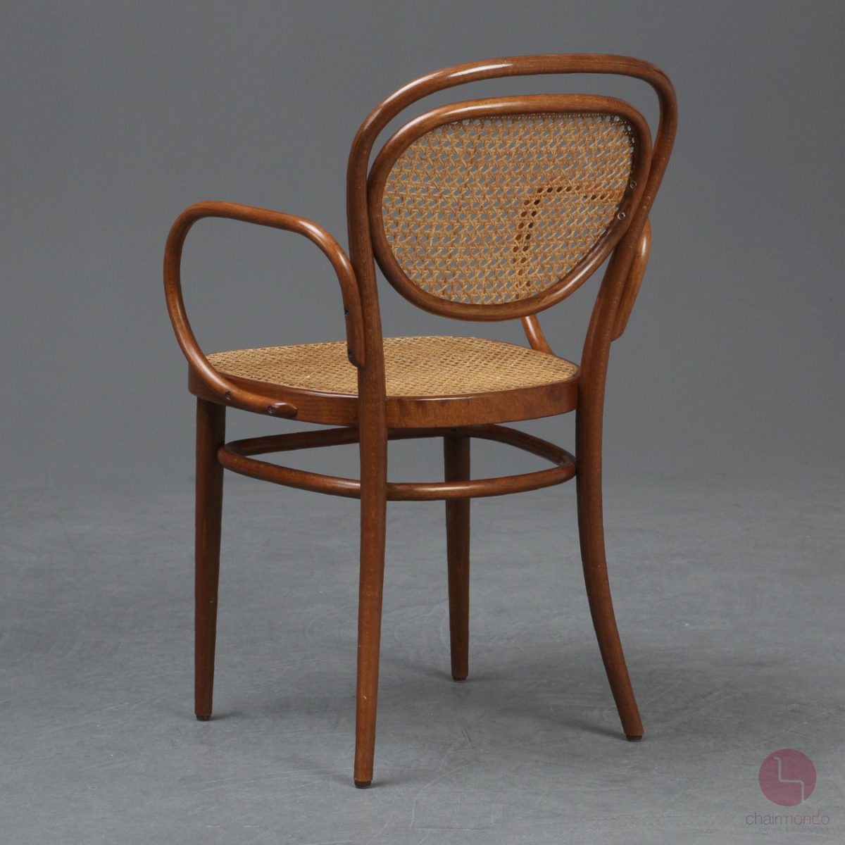 Preview: Thonet 215 RF Kaffeehaus Stuhl mit Armlehne Braun gebraucht