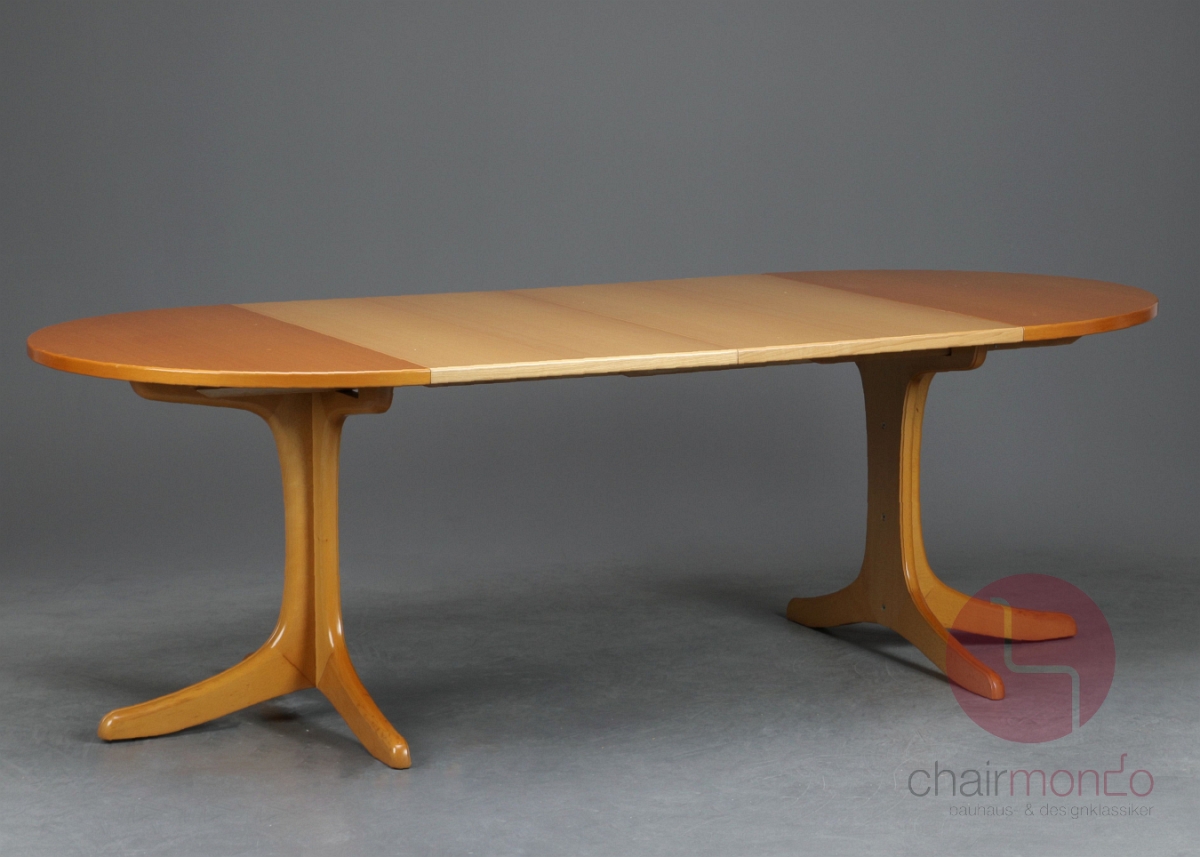 Preview: Thonet 1055 Esstisch 230 x 110 cm Ausziehtisch in Buche ausziehbar gebraucht