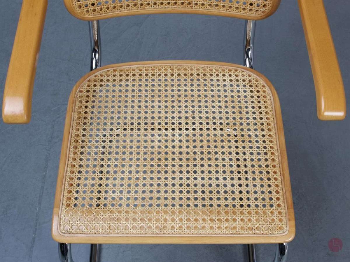 Thonet S64 Freischwinger Buche Natur mit Geflecht gebraucht