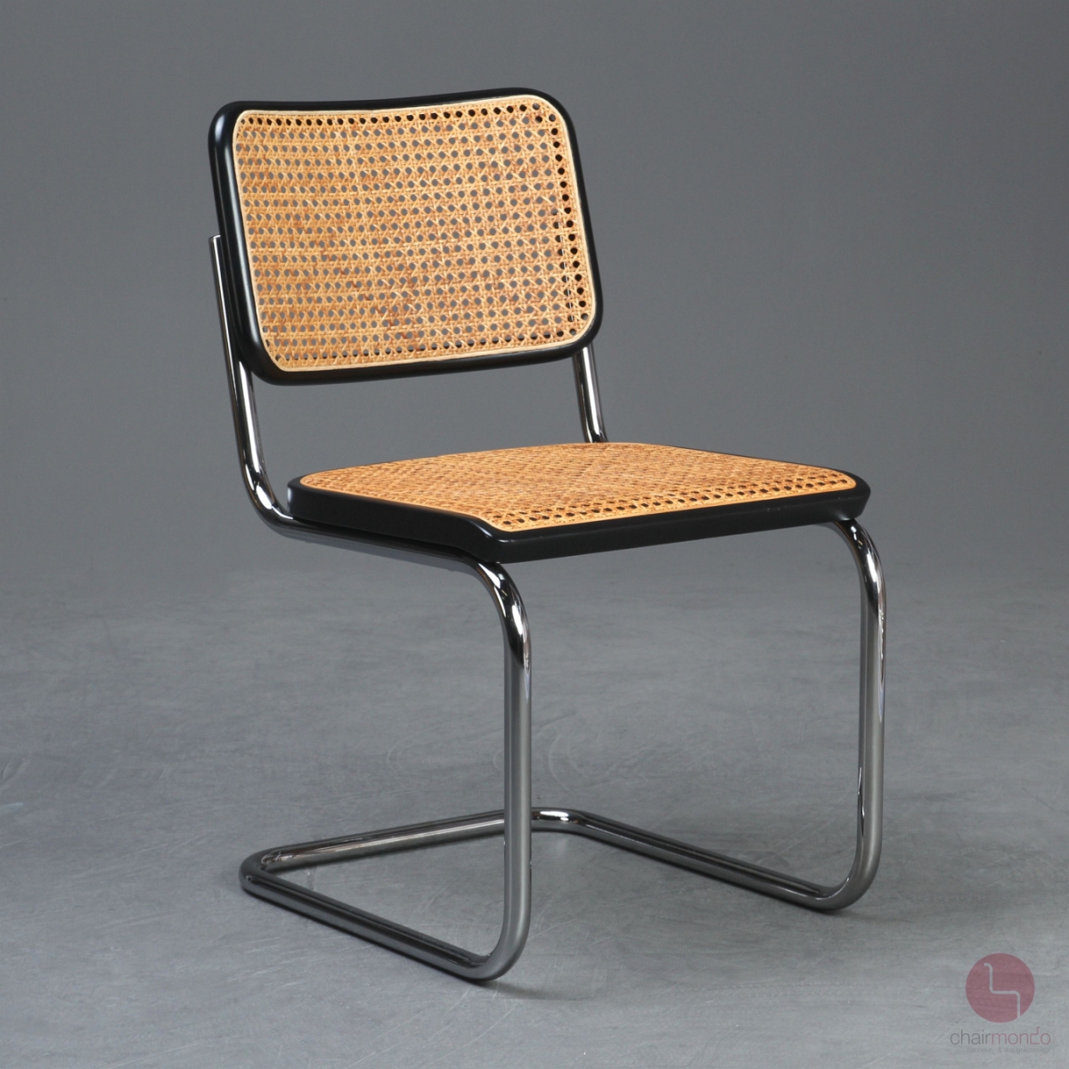 Thonet S32 Freischwinger mit Wiener Geflecht und schöner Patina gebraucht