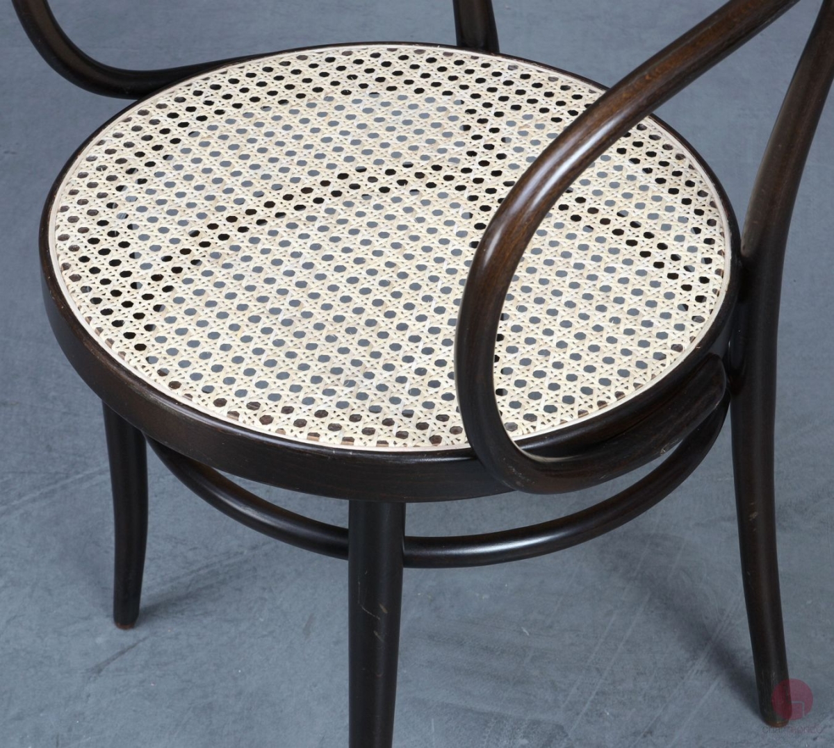 Preview: Thonet 209 Bugholz Stuhl Dunkelbraun mit Wiener Geflecht gebraucht