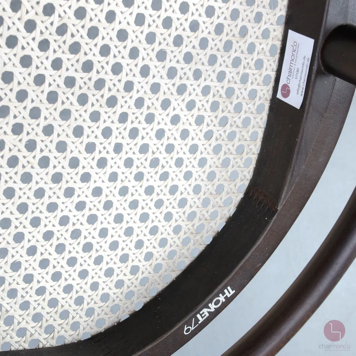 Thonet 209 Bugholz Stuhl Dunkelbraun mit Wiener Geflecht gebraucht