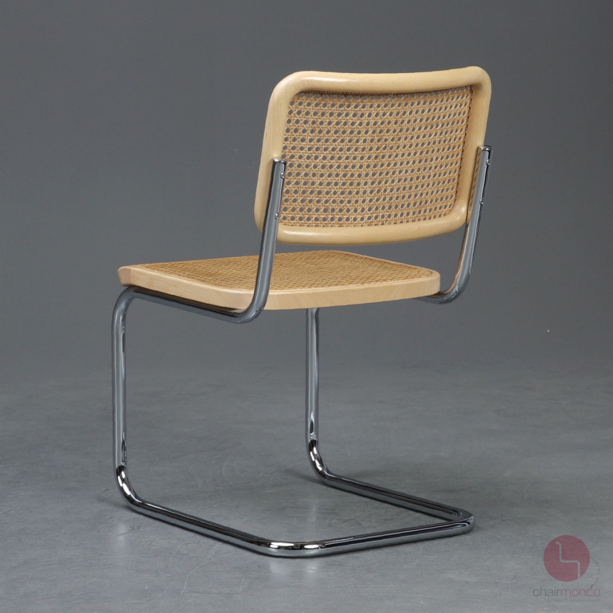 Preview: Thonet S32 Freischwinger in Buche Natur hell mit Wiener Geflecht gebraucht