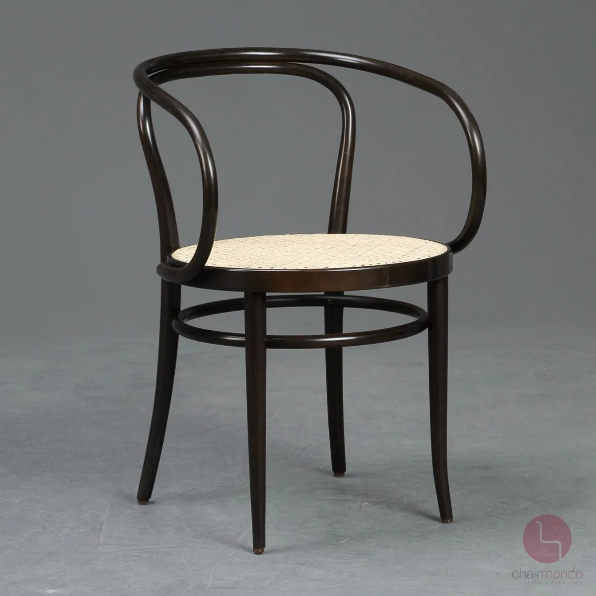 Thonet 209 Bugholz Stuhl Dunkelbraun mit Wiener Geflecht gebraucht