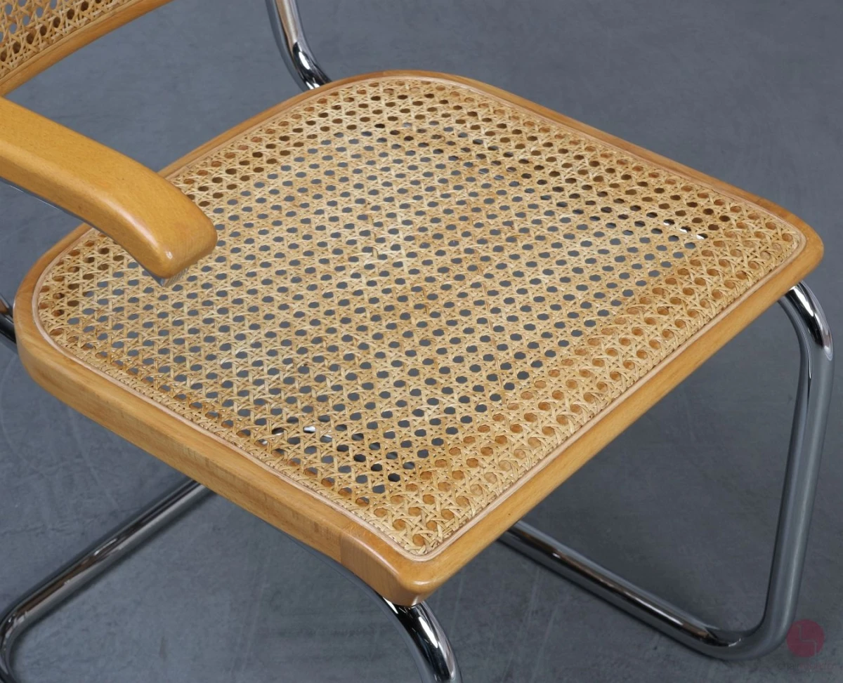 Thonet S64 Freischwinger Buche Natur mit Geflecht gebraucht