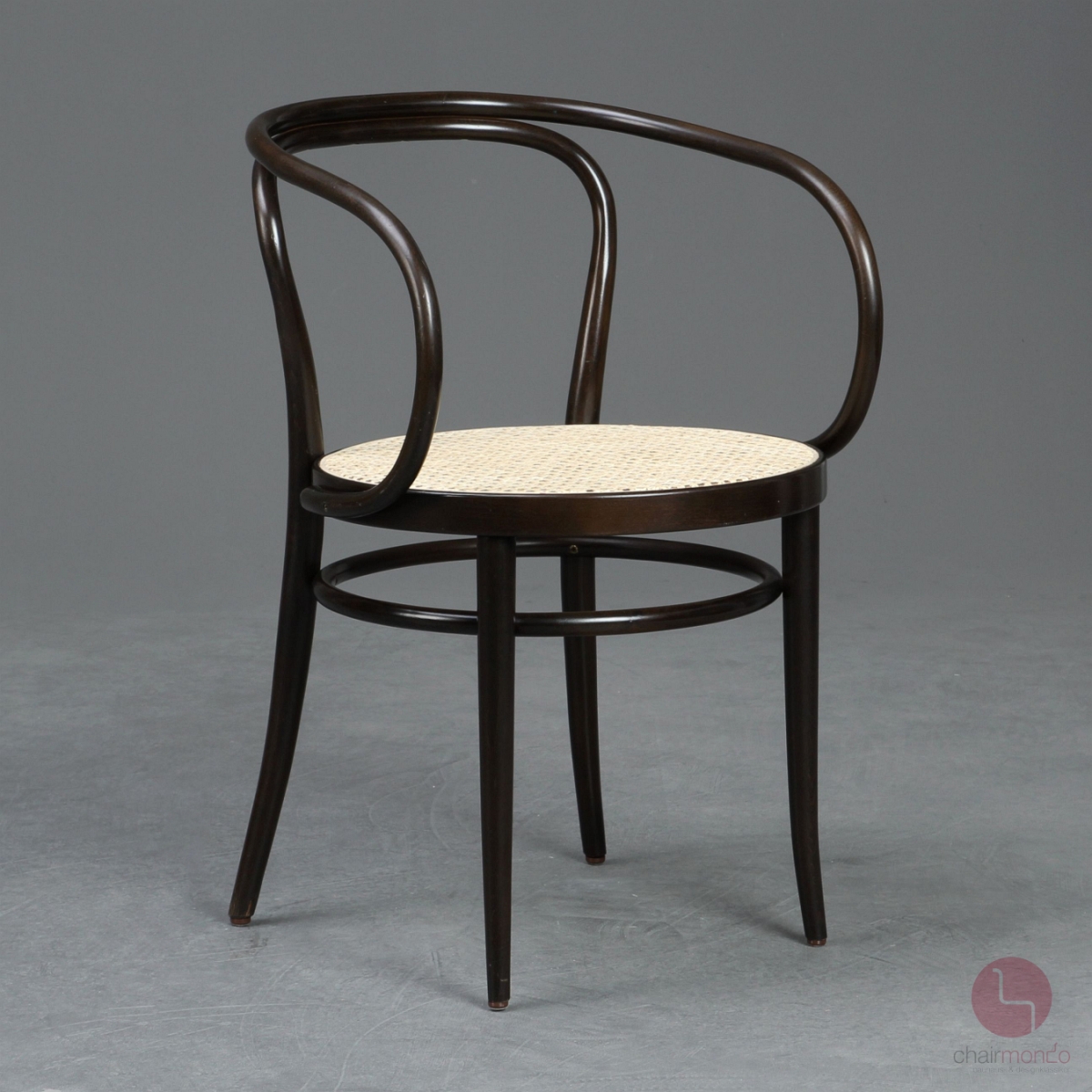 Thonet 209 Bugholz Stuhl Dunkelbraun mit Wiener Geflecht gebraucht