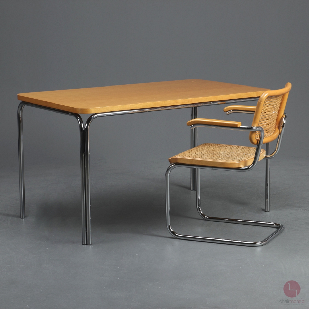 Preview: Thonet 1033 Esstisch Schreibtisch in Buche 130 x 78 cm - gebraucht