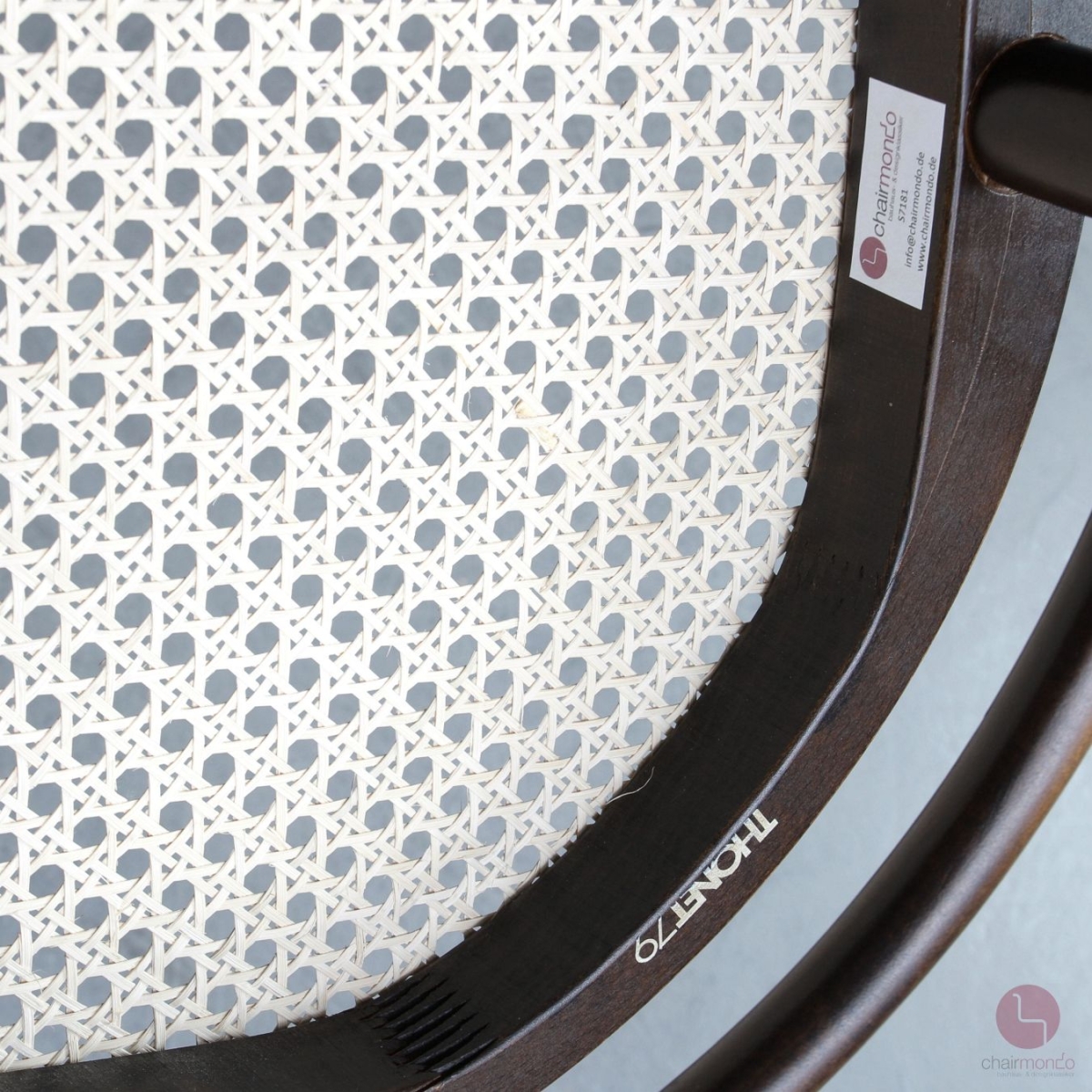 Thonet 209 Bugholz Stuhl Dunkelbraun mit Wiener Geflecht gebraucht