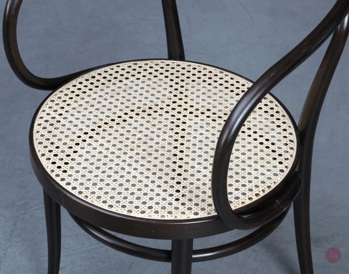 Thonet 209 Bugholz Stuhl Dunkelbraun mit Wiener Geflecht gebraucht