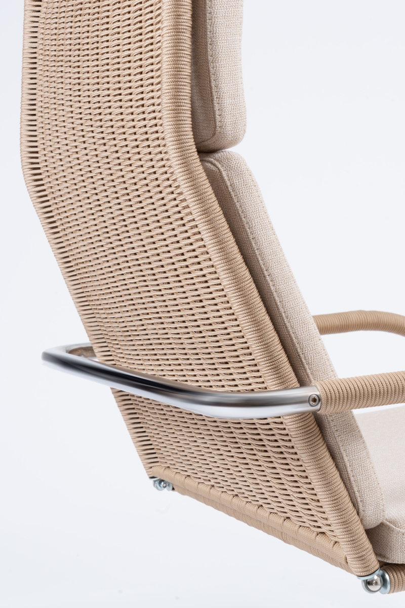 Preview: Tecta D35 in Rückenlehne, ausgestattet mit modernem Geflecht