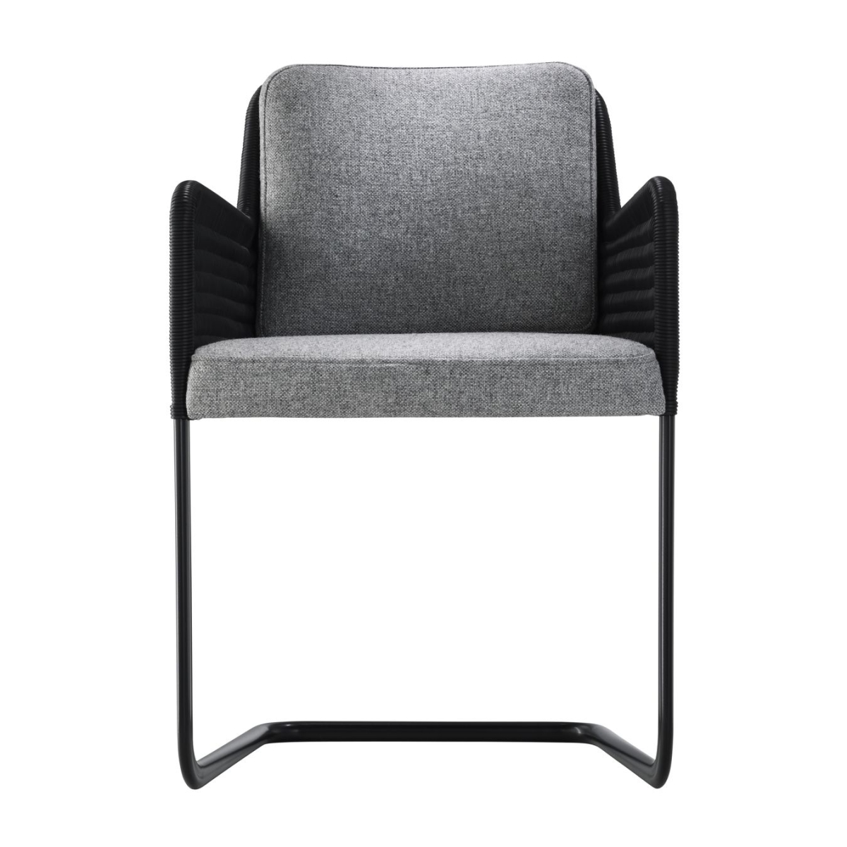 Preview: Tecta D43-1 Stofff Grau Geflecht Schwarz