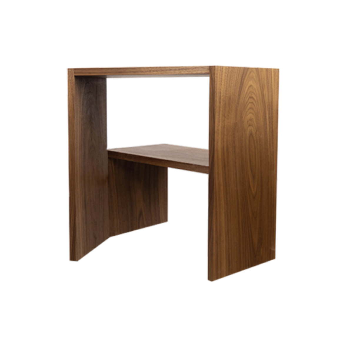 Preview: Tecta K7A Trittleider aus Nussbaum Rückansicht