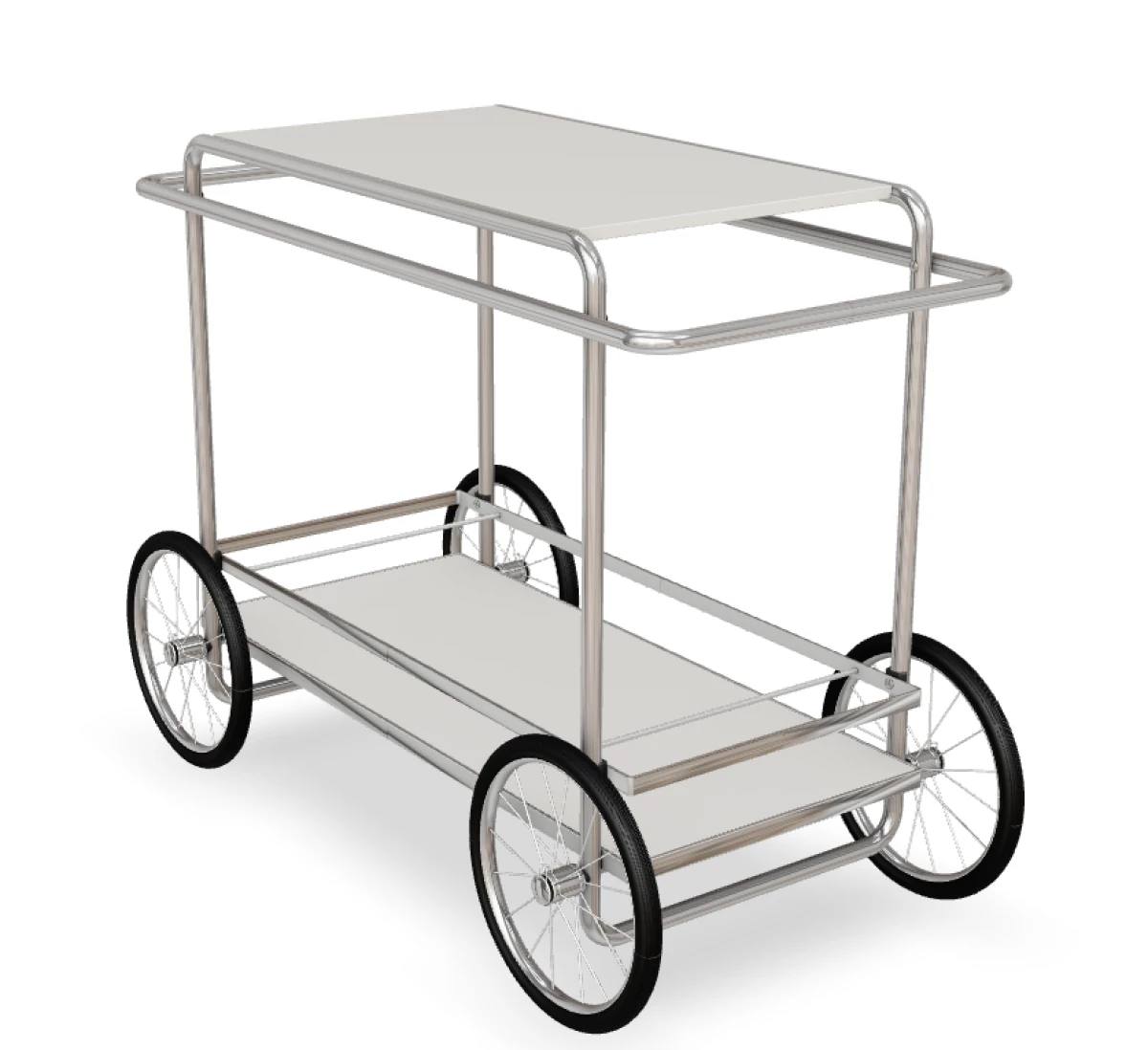 Tecta M4R Konsolenwagen White Edition – Elegantes Bauhaus-Design