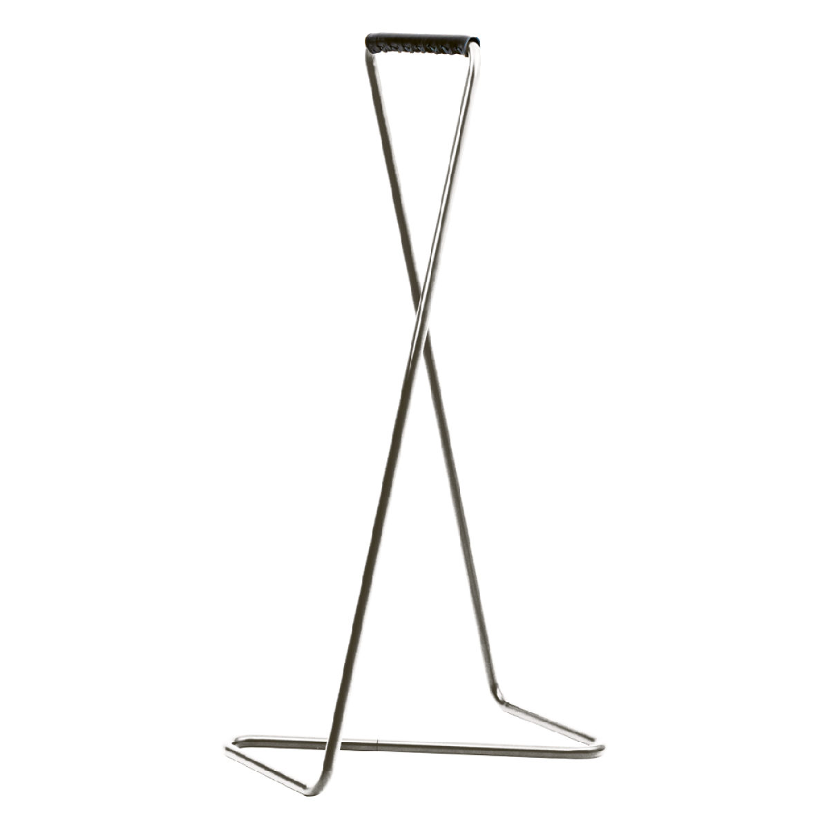 Preview: Hochwertige Kernleder-Manschette in Schwarz am Tecta Z10 Garderobenständer