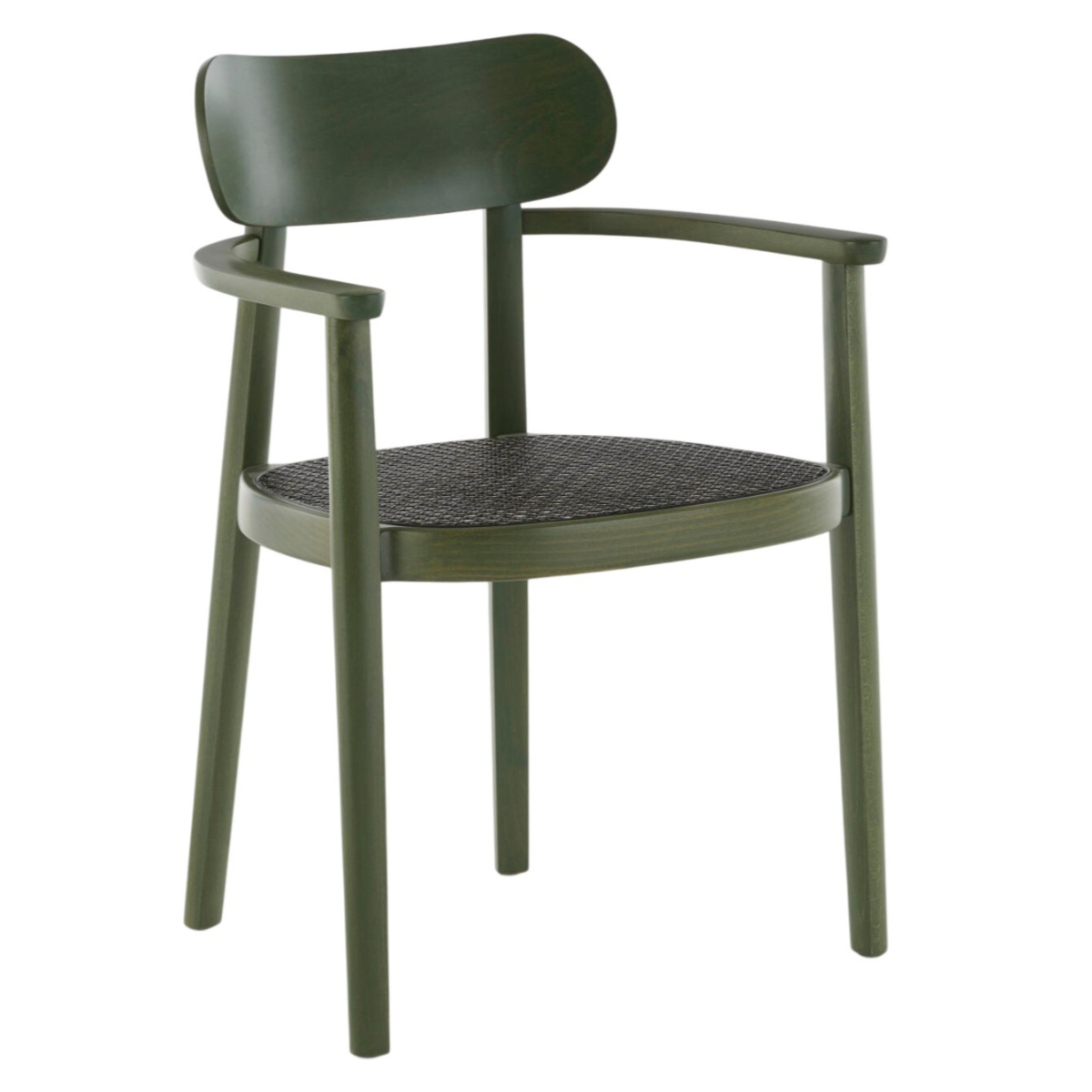 Thonet 118 FV Dark Melange mit grünem Gestell