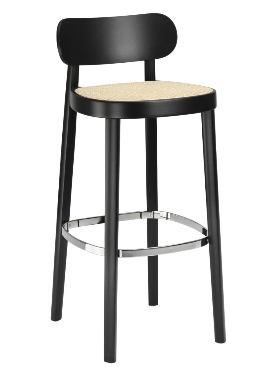 Thonet 118 HStuhl mit Wiener geflecht Schwarz