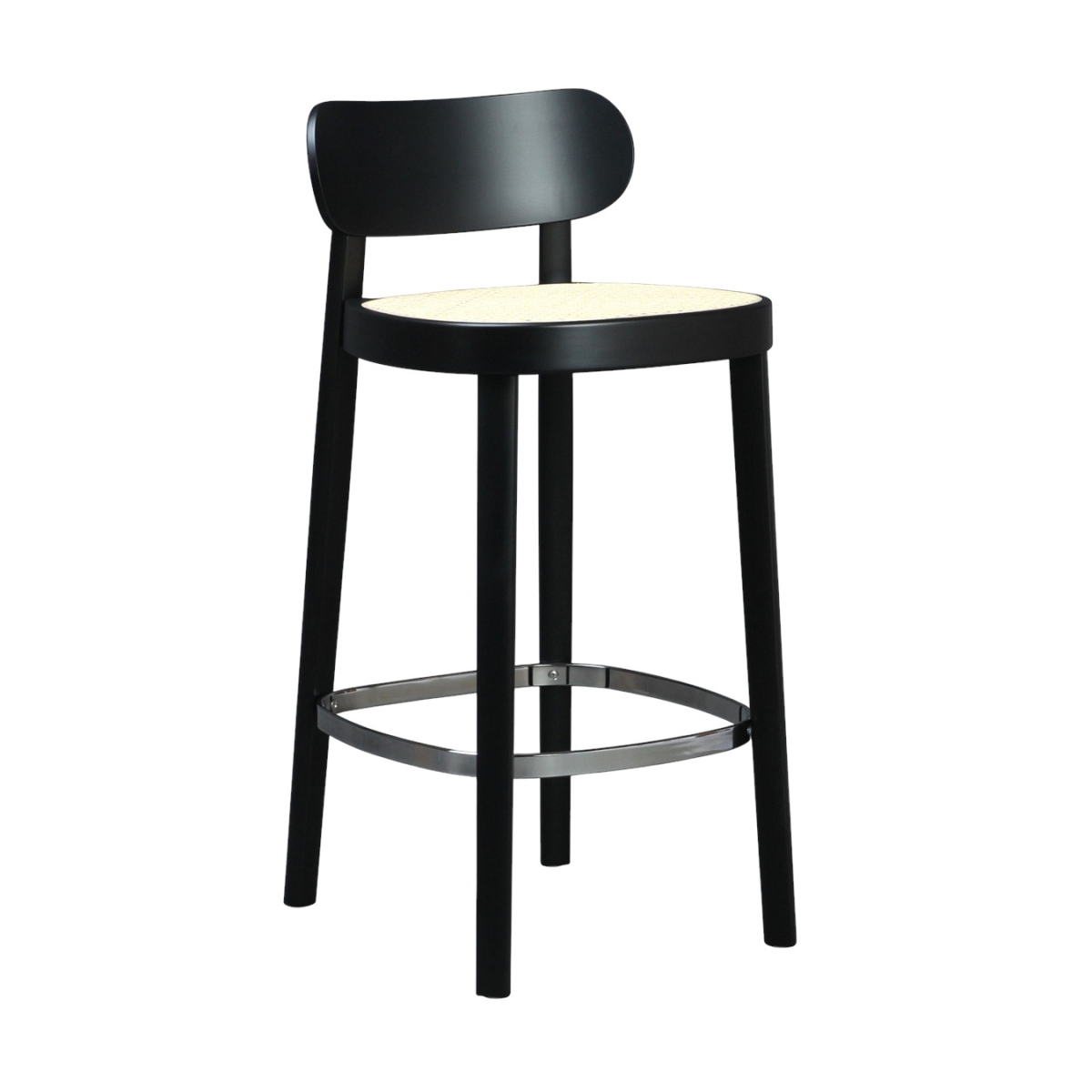 Preview: Thonet 118 HT Thekenhocker mit Wiener Geflecht