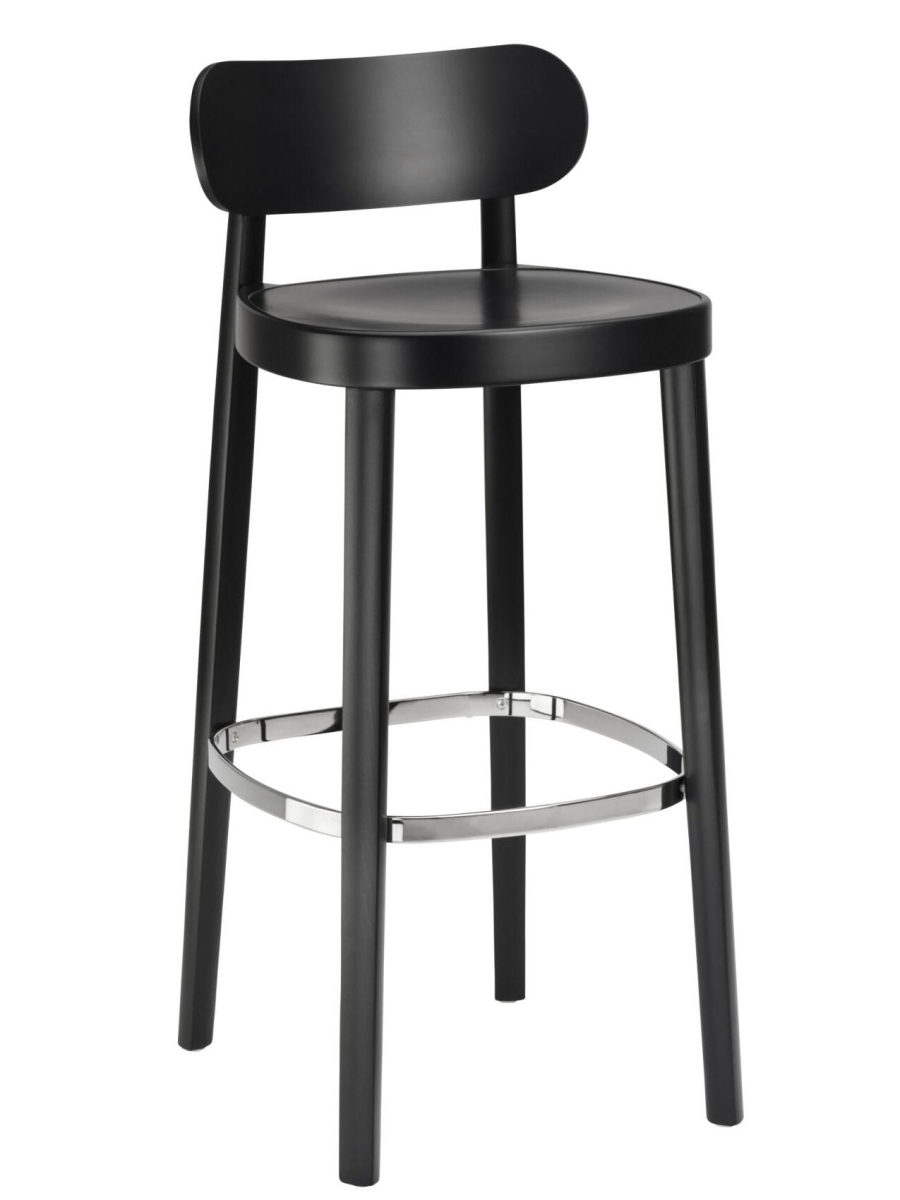 Preview: Thonet 118 MH Barhocker mit Muldensitz