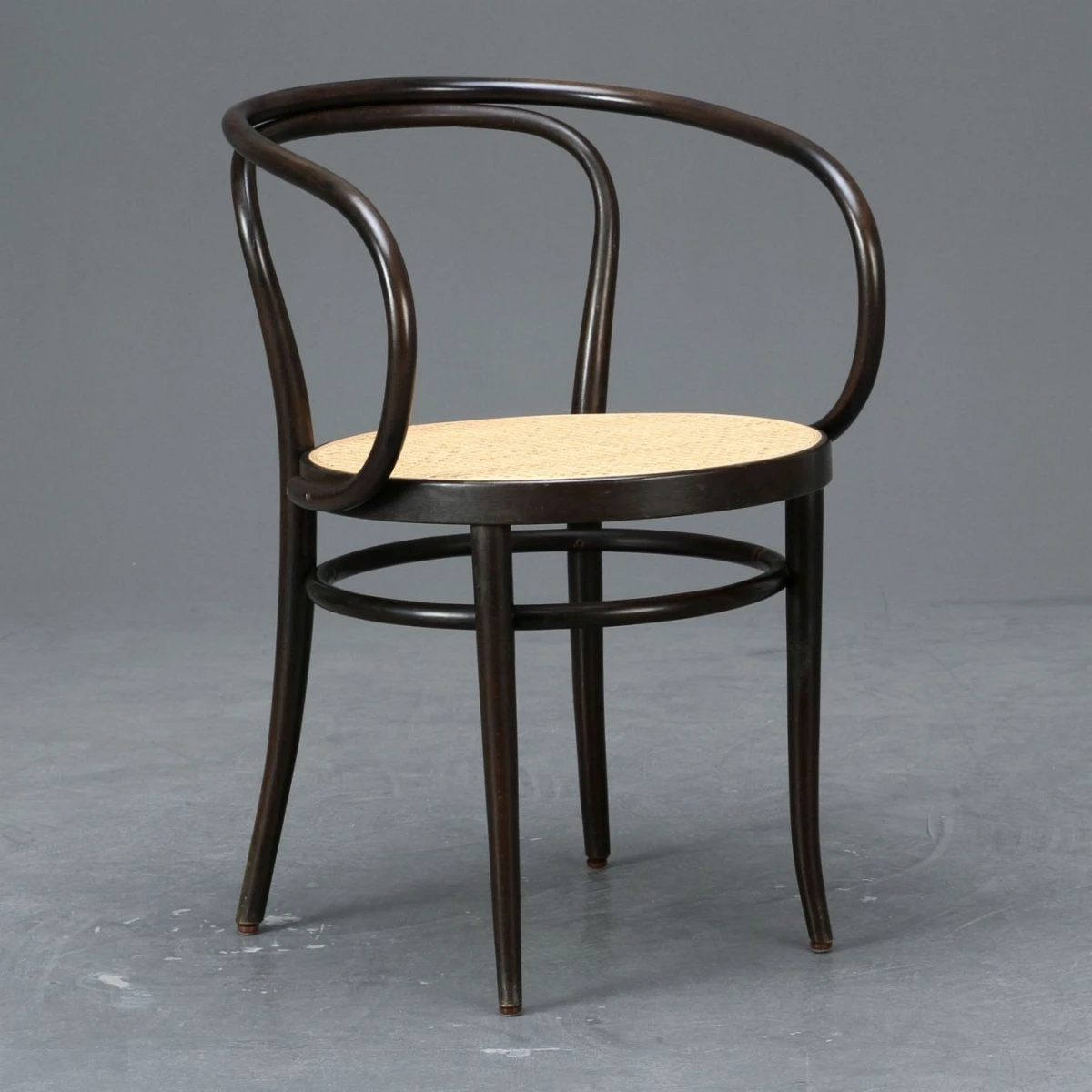 Thonet 209 Bugholzstuhl Braun mit Wiener Geflecht gebraucht