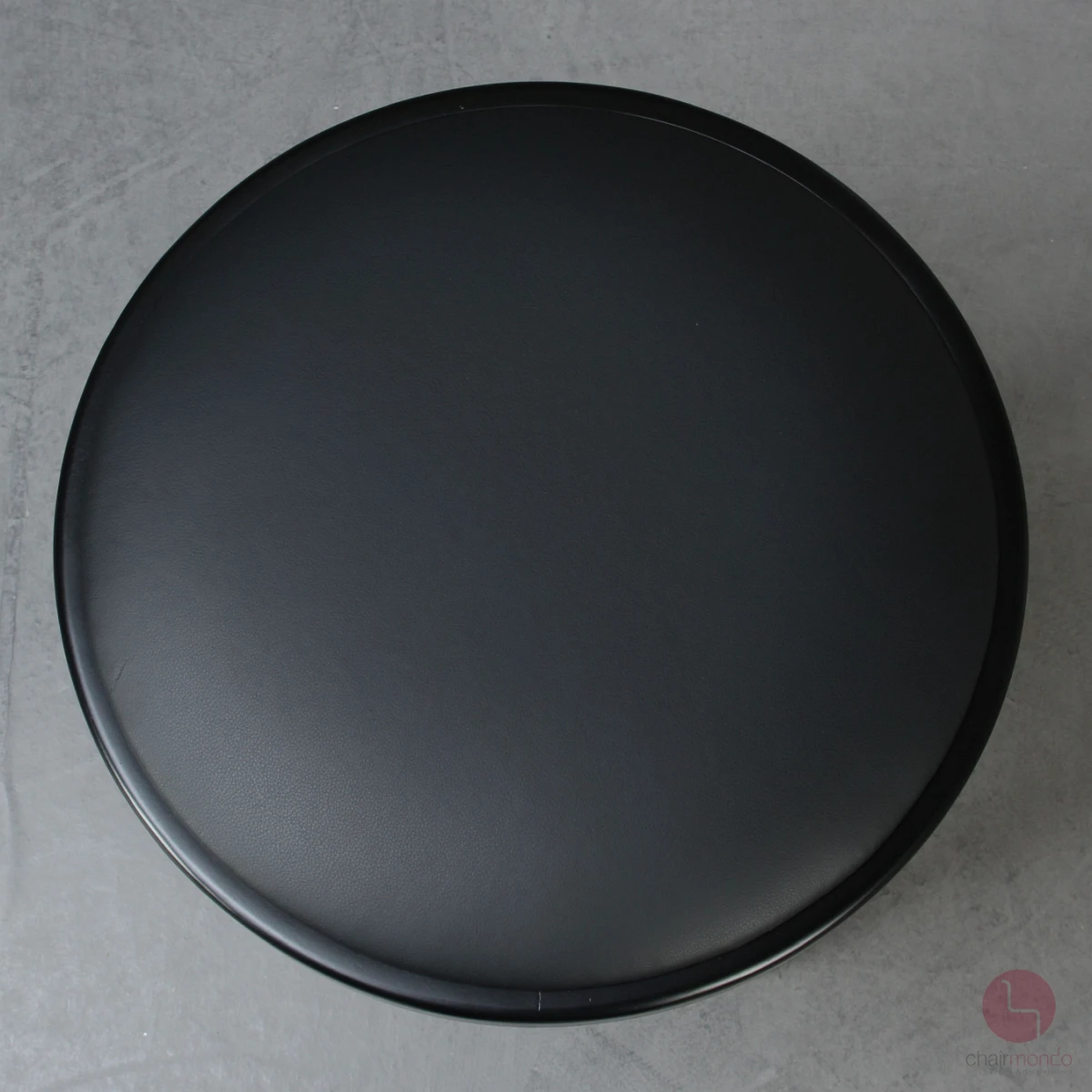 Thonet 214 PH Hocker mit neuem Leder schwarz