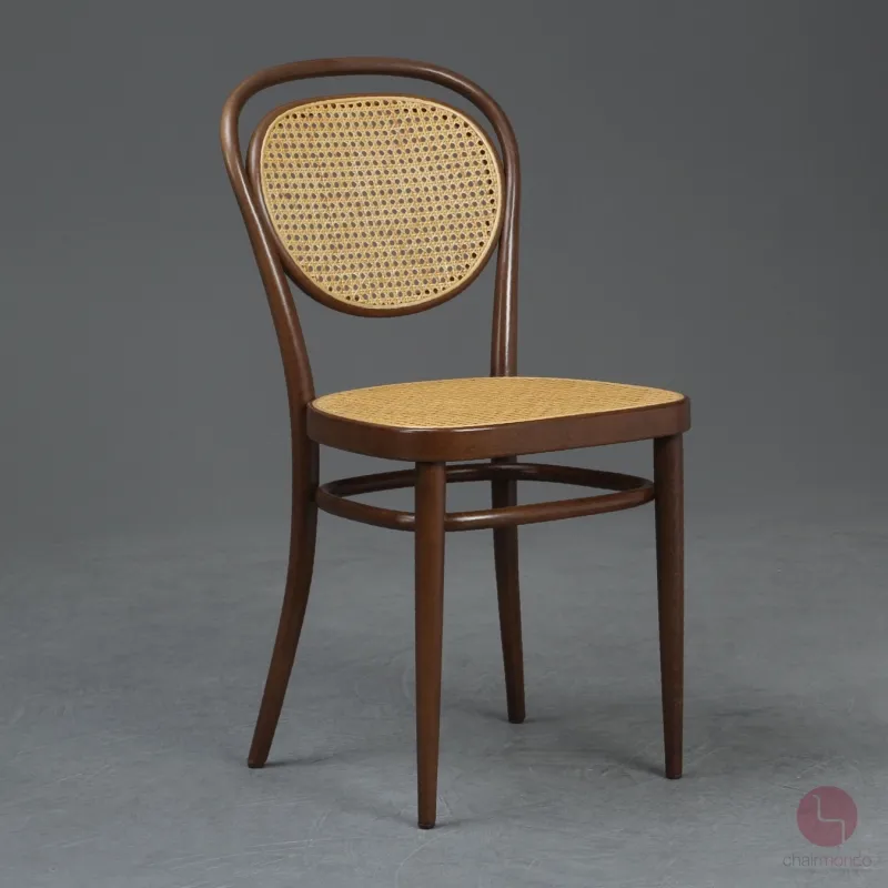 Thonet 215 R Bugholz Stuhl Nussbaum Braun mit Patina Wiener Geflecht gerbaucht