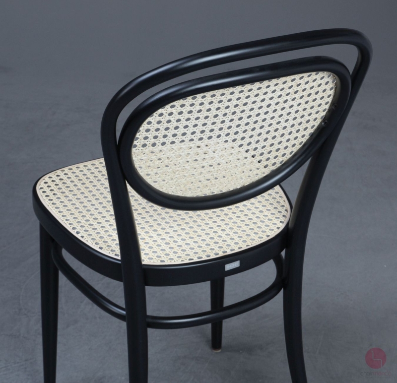 Thonet 215 R Bugholzstuhl Schwarz mit Wiener Geflecht + Stützgewebe gebraucht