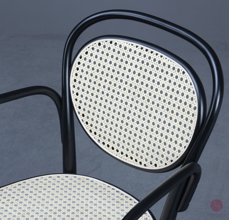 Preview: Thonet 215 RF Kafeehausstuhl mit Wiener Geflecht + Stützgewebe gebraucht