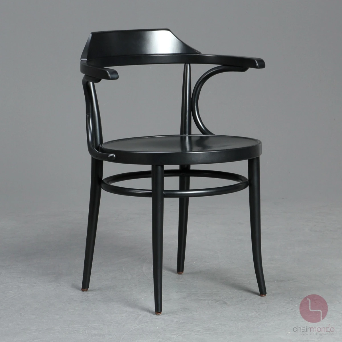 Thonet 233 M Bugholz Stuhl in Schwarz gebraucht