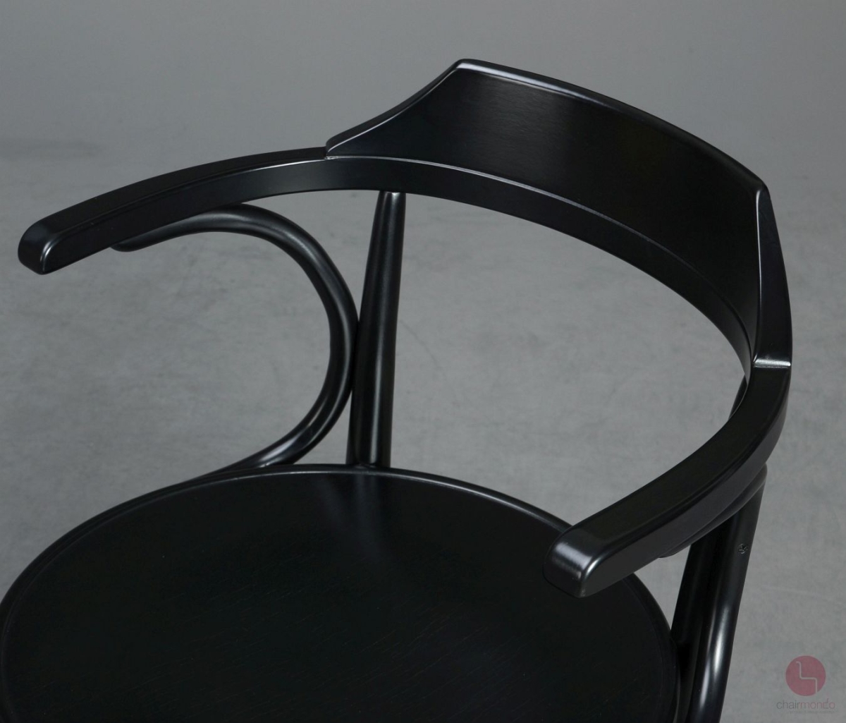 Preview: Thonet 233 M Bugholz Stuhl in Schwarz gebraucht